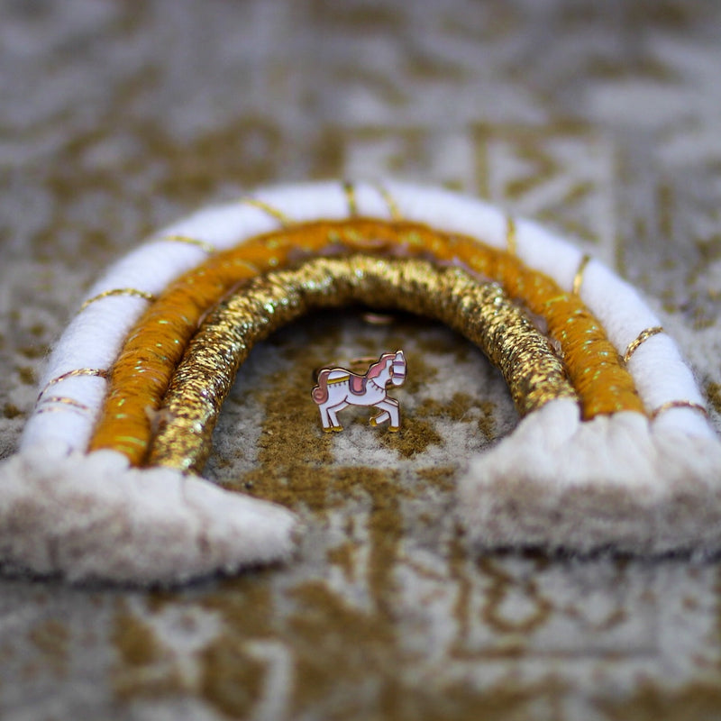 Unicorn Carousel Ring with Bunny Box