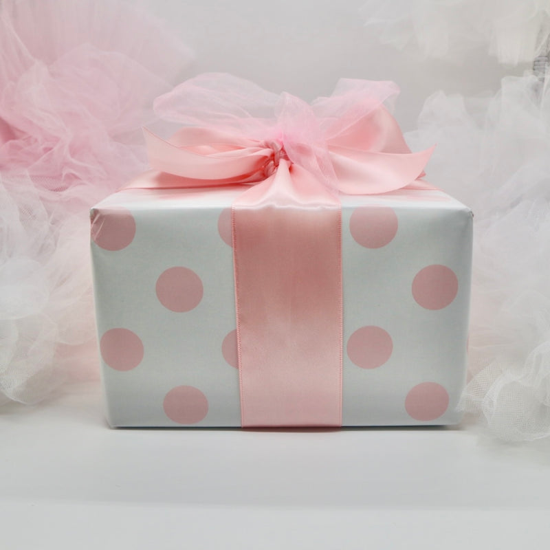 Pink Dot Gift Wrap & Box