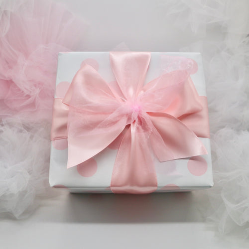 Pink Dot Gift Wrap & Box