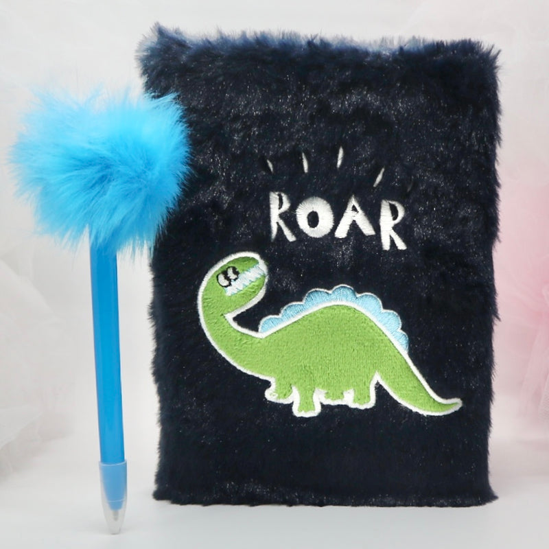 Fluffy Notebook A5 - Dinosaur