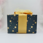Navy Stars Gift Wrap & Box