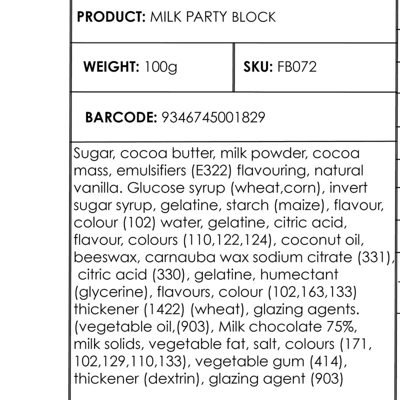 Party Mix Block 100g