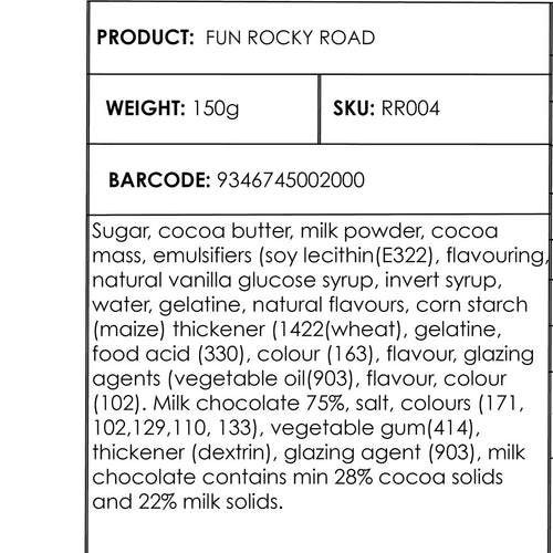 Lolly Rocky Road 150g - Milk