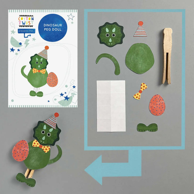 Make Your Own Dinosaur Peg Toy
