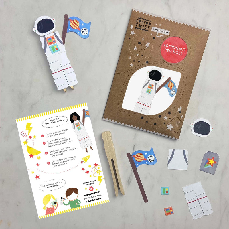 Make Your Own Astronaut Peg Toy