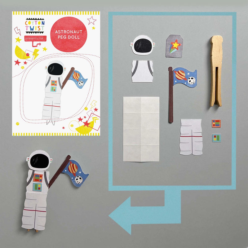 Make Your Own Astronaut Peg Toy