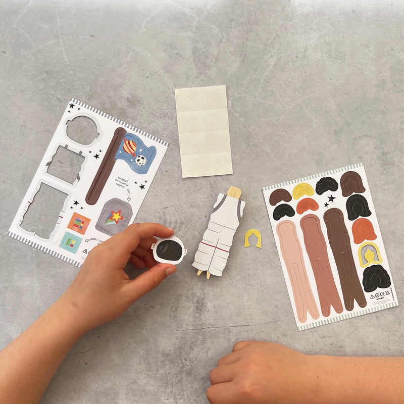 Make Your Own Astronaut Peg Toy