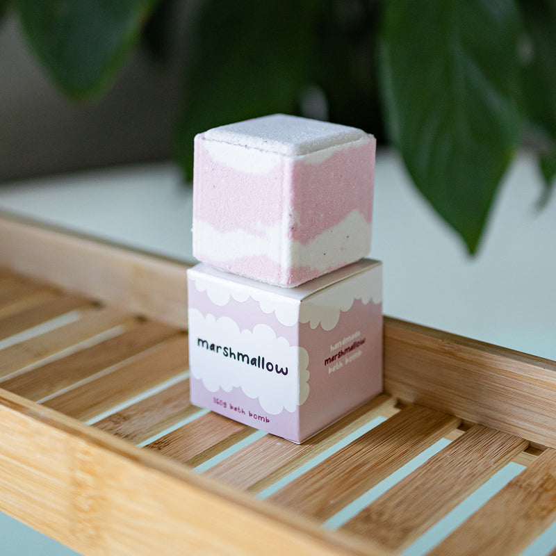 Bath Bomb Cube 160g - Marshmallow