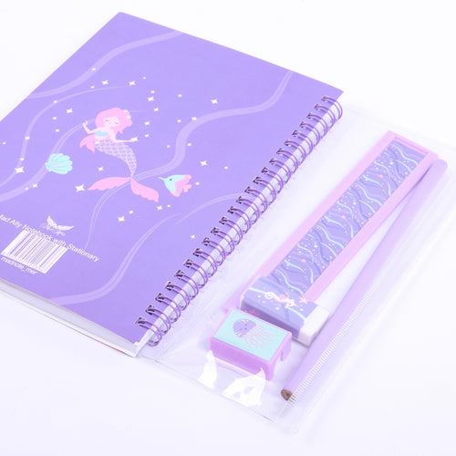 Notebook with Stationery - Mermaid