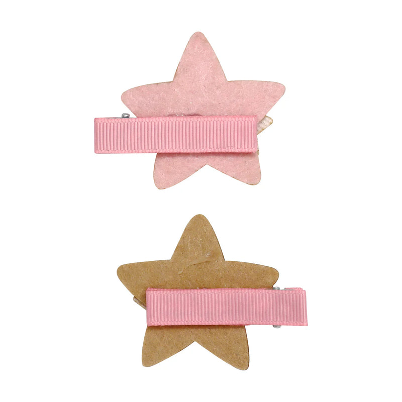 Glitter Hair Clips - Shimmering Star