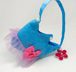 Sparkle Crown Handbag 19cm - Blue