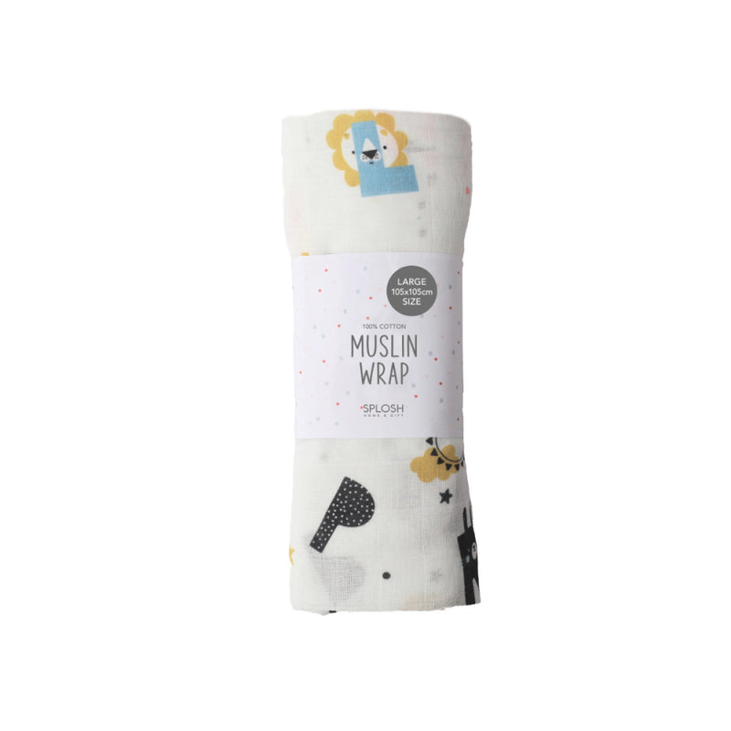 Baby Muslin Wrap - ABC