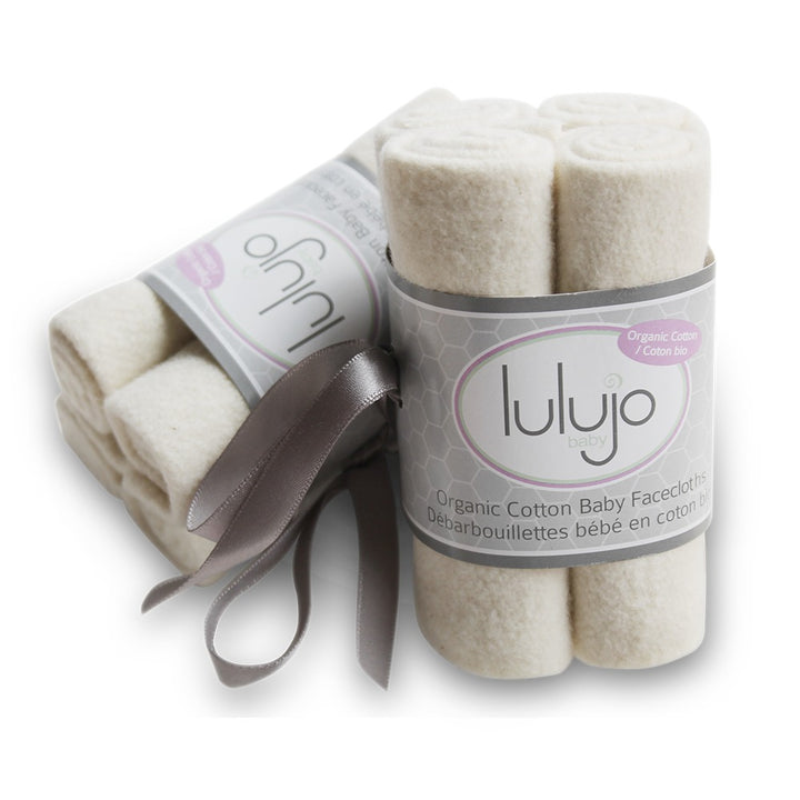 Organic Cotton Baby Face Washers 4pk