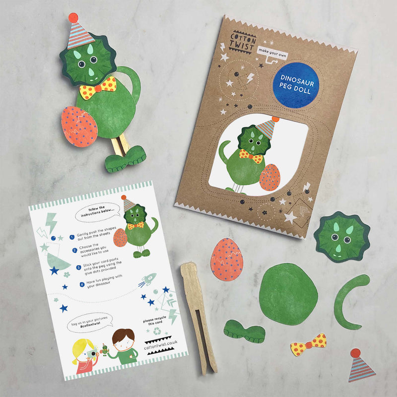 Make Your Own Dinosaur Peg Toy