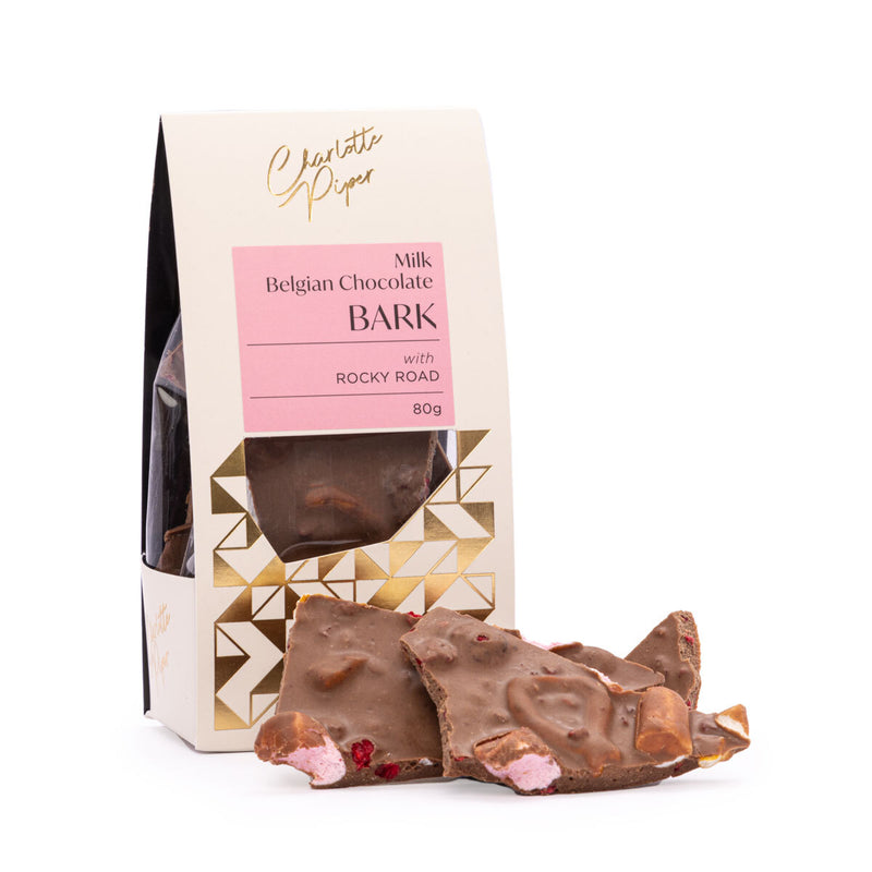 Milk Chocolate Bark with Rocky Road 80g