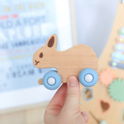 Bunny Beechwood and Silicone Toy