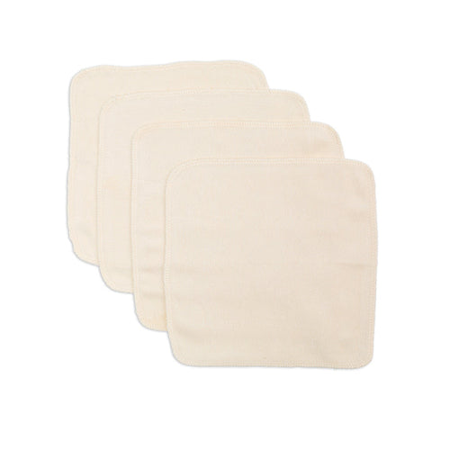 Organic Cotton Baby Face Washers 4pk