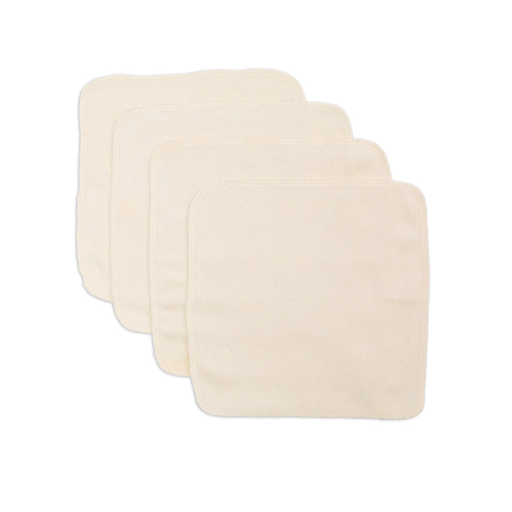 Organic Cotton Baby Face Washers 4pk