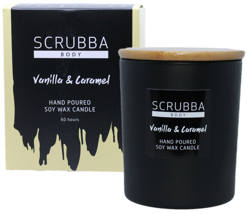 Natural Soy Candle 60hrs - Vanilla Caramel