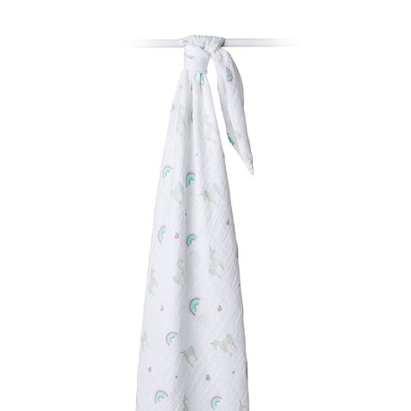 Baby Muslin Wrap - Rainbows & Unicorns