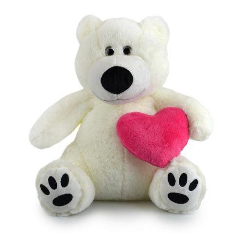 Bashful Teddy with Heart 20cm