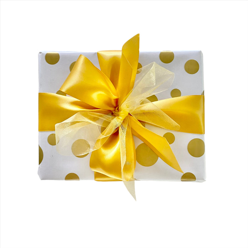 Gold Dot Gift Wrap & Box