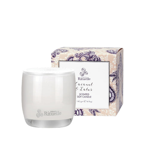 Urban Rituelle Scented Soy Candle 140gm - Coconut and Lotus