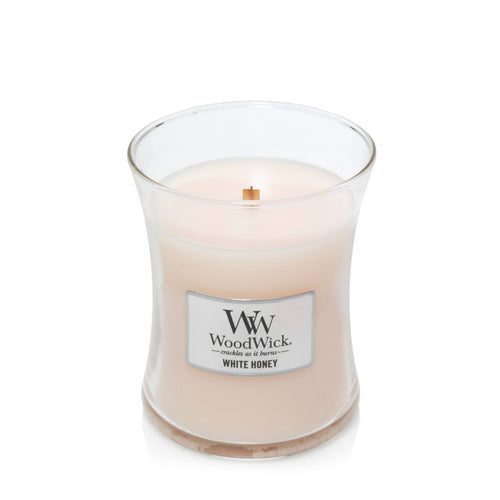 Woodwick Scented Soy Candle 60hrs -  White Honey